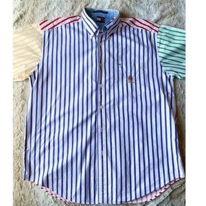 VINTAGE Tommy Hilfiger Color Block Striped Shirt